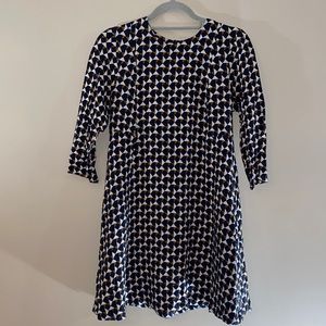 Geometric Quarter-sleeve H&M dress, Size 10